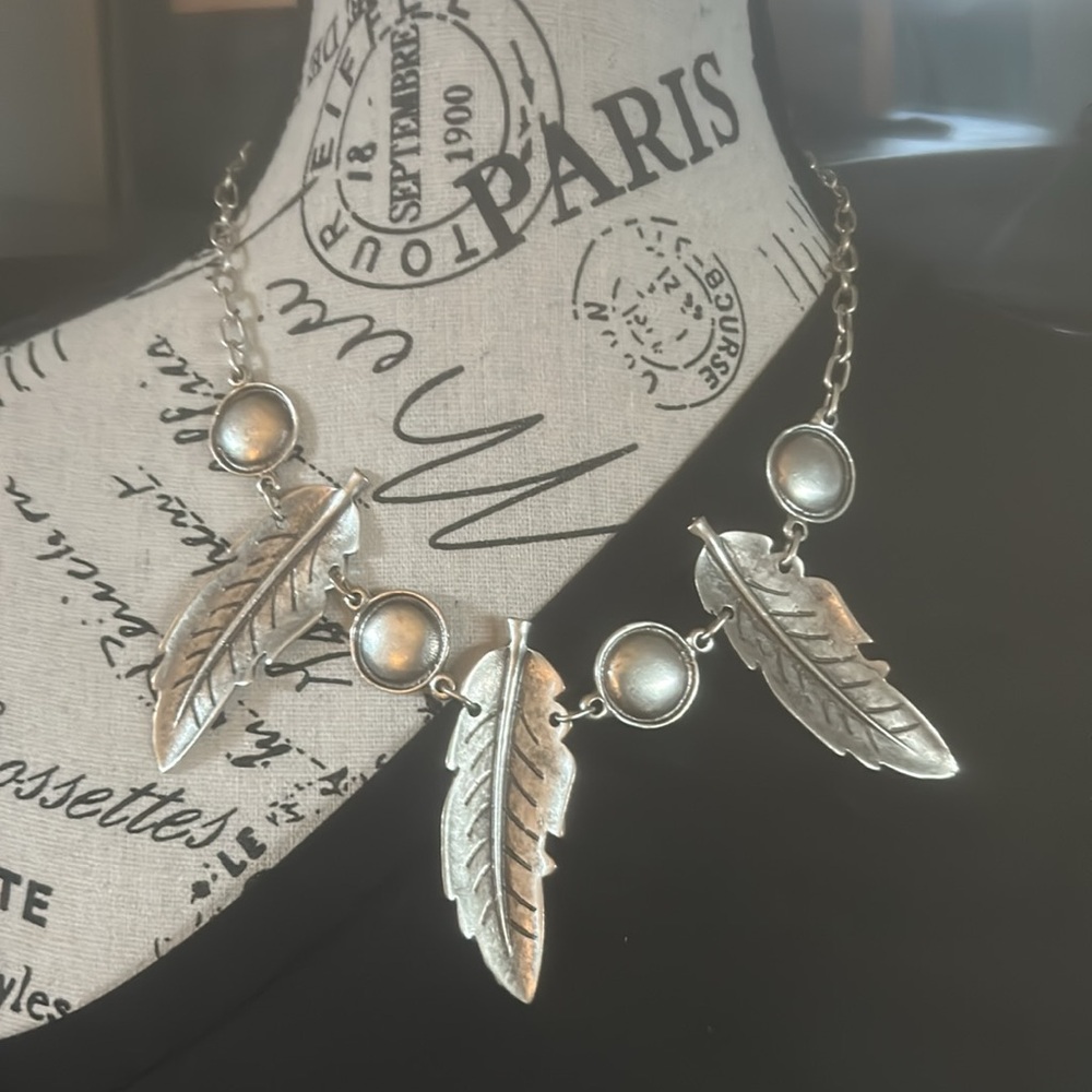 NWOT Elegant Sterling Silver Plated Necklace with Timeless Design